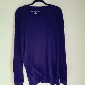 BEVERLY HILLS POLO CLUB Men's Sweatshirt 3X BLACK L/S CREW NECK